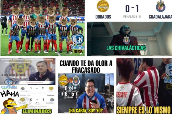 Los memes liquidan a las Chivas 'galácticas' por quedar fuera de la Copa MX ante Dorados