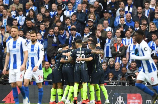 El Manchester City vence al Brighton y avanza a la final de la FA CUP