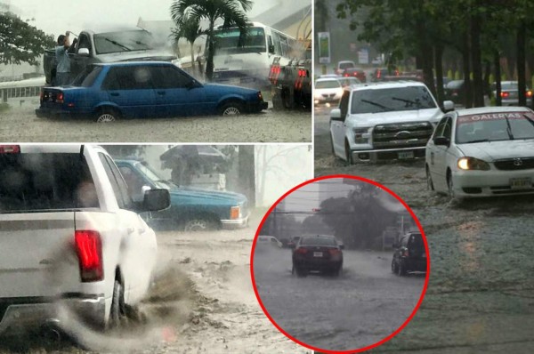 Colapsa San Pedro Sula: Fuerte lluvia provoca caos e inundaciones