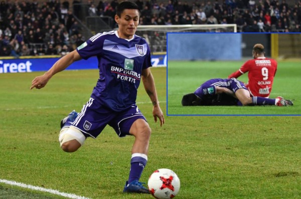 Andy Najar volvió a una convocatoria con el Anderlecht 40 días después