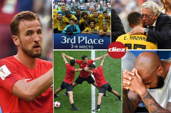 NO SE VIO EN TV: El beso a Hazard, la celebración belga y tristeza inglesa