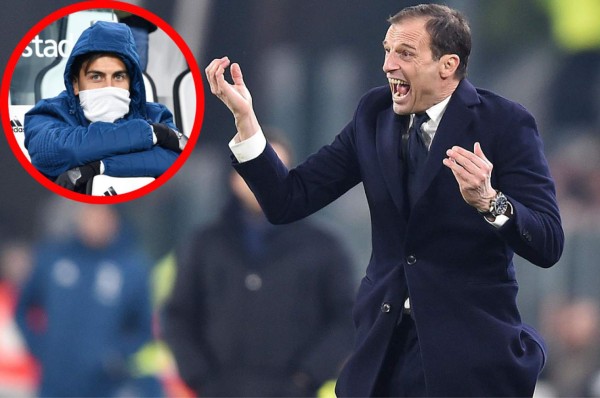 Allegri asegura que comparar con Messi y Ronaldo, 'hizo daño' a Dybala