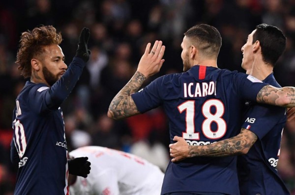Icardi y Di María iluminan al PSG antes de enfrentar al Real Madrid