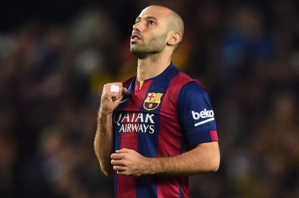 Javier Mascherano sufre una lesión y es duda para el último partido con el Barcelona