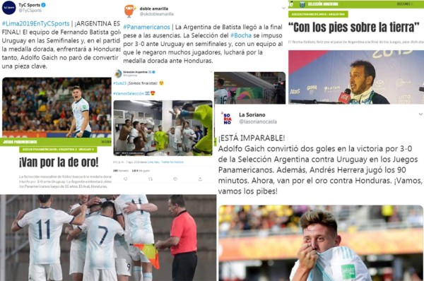 Lo que dicen los medios de Argentina sobre la final ante Honduras en Panamericanos