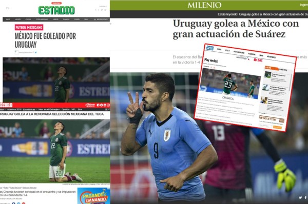Medios mexicanos no perdonan a su selección tras ser goleada por Uruguay