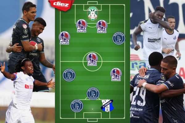 ¡Ataque demoledor! El 11 ideal que nos dejó la jornada 11 del torneo Clausura 2021 en Honduras