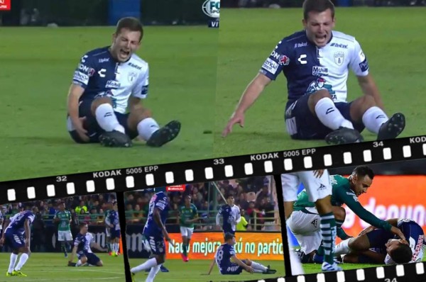 La dura lesión de Eugenio Pizzuto, compañero de Denil Maldonado en Pachuca