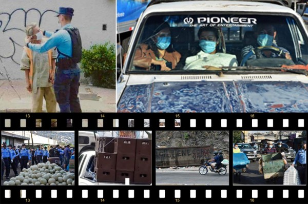 Con cervezas y sin respetar toque de queda absoluto: Las mejores fotos del día en Honduras