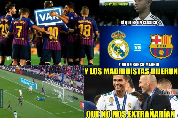 Descuartizan en memes al Real Madrid tras paliza recibida por el Barcelona