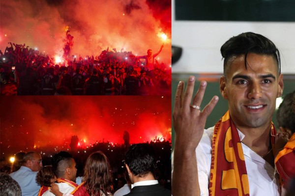 Así se recibe a un crack: Espectacular acogida a Falcao, nuevo jugador del Galatasaray