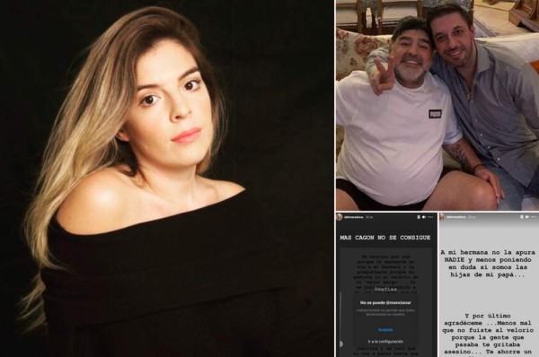 Con todo: los fuertes insultos de Dalma Maradona contra el abogado de su padre que estallaron las redes