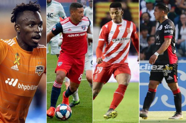 Hora de los partidos de los legionarios hondureños con cada uno de sus equipos