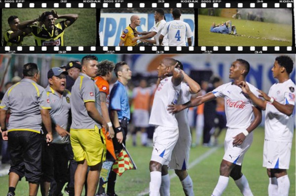 Las fotos más polémicas de los últimos clásicos Real España-Olimpia