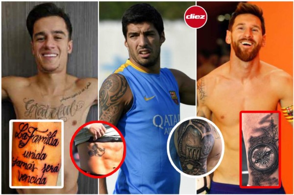 ¿Cuál es el mejor? Estos son los tatuajes que tienen las figuras del Barcelona