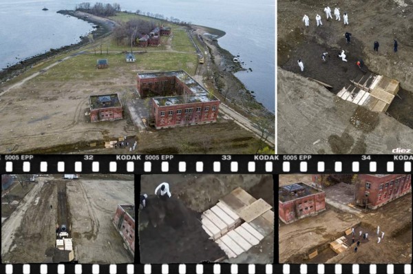 En una isla: Así están enterrando a los muertos por coronavirus en Nueva York