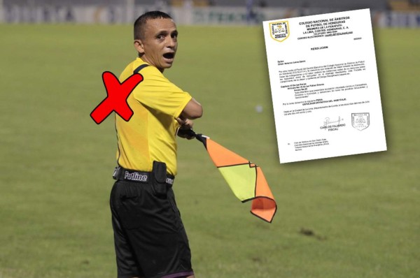 El asistente Omar Leiva es expulsado de forma definitiva del arbitraje hondureño