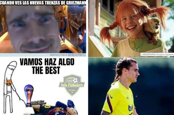 El nuevo look de Griezmann, protagonista de los memes en el Barcelona-Real Sociedad