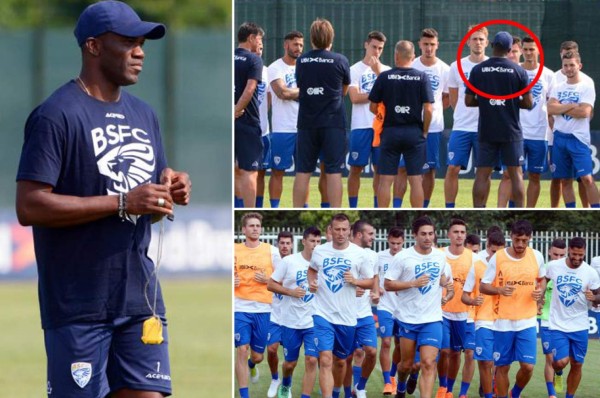 En fotos: Míster David Suazo y su primer entrenamiento con el Brescia de Italia