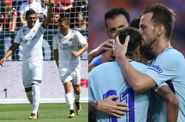 Real Madrid y Barcelona paralizan Miami en juego por la Champions Cup