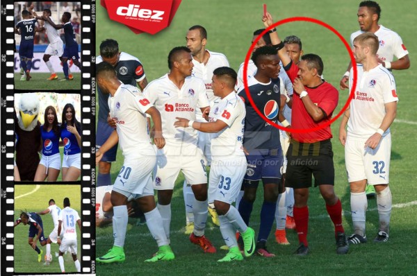 ¡Clásico ardiente! Las imágenes que no mostró la TV del Motagua-Olimpia