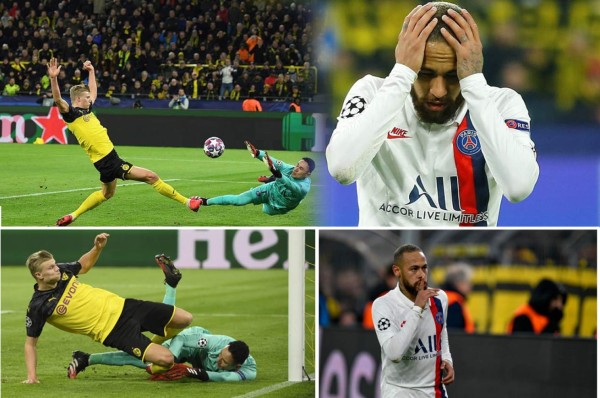 Erling Haaland tumba a Keylor Navas en Champions; la tristeza y humillación de Neymar