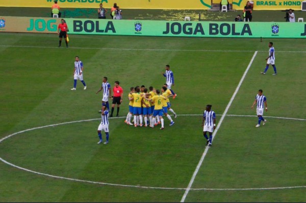 La Selección de Honduras recibió su cuarta goleada a manos de Brasil