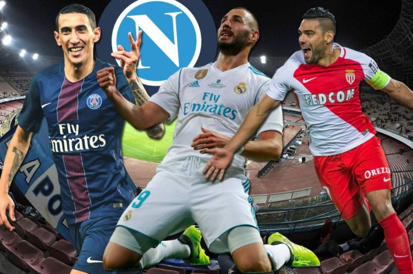 Presidente del Napoli niega interés por Benzema, Di María y Falcao