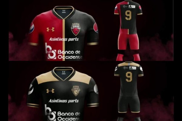 ¡Bellezas! Así son las nuevas camisas del Deportes Savio de Santa Rosa de Copán