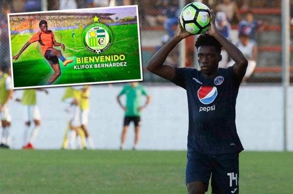Klifox Bernárdez no podrá reforzar a Juticalpa en el Clausura y regresa al Motagua