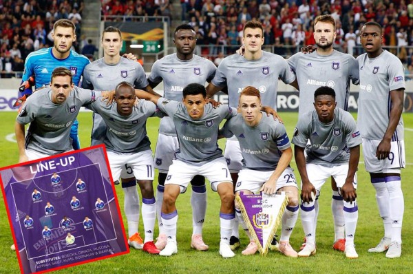 Andy Najar también juega de defensa central en el Anderlech de Bélgica