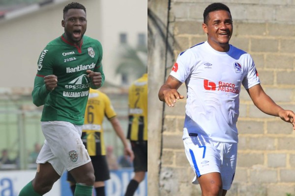 Arboleda y Carlos Will, los goleadores activos del clásico Marathón y Olimpia