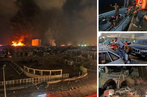 Lágrimas y muertos: Las impactantes nuevas imágenes de las explosiones en Beirut, Líbano