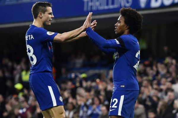 El Chelsea se reactiva de la mano de Willian antes de enfrentar al Barcelona