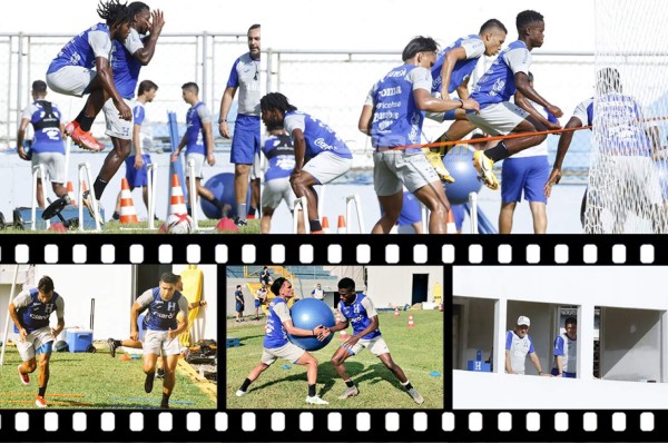 FOTOS: Fortaleza física y bajo fuerte calor se entrena la Sub-23; Coito observa y Falero trabaja en cancha