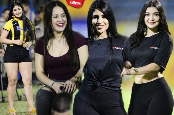 Juego de Real España ante Platense se llena de lindas chicas en el Morazán