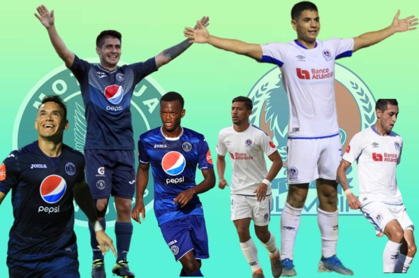 ¡Sin contrato! Los futbolistas de Olimpia y Motagua que quedan libres este Clausura