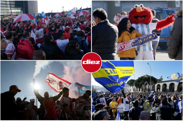 ¡Locura! El ambientazo en Madrid a pocas horas del River-Boca en la final de Libertadores