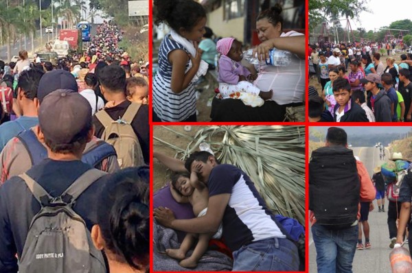 EN FOTOS: Así es la caravana de inmigrantes centroamericanos que va rumbo a Estados Unidos