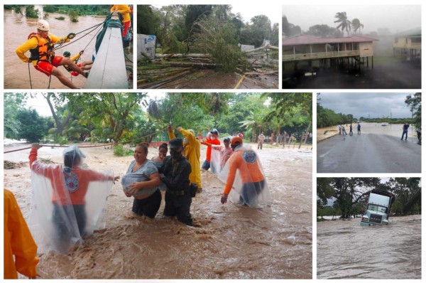 ¡Inundaciones, evacuaciones y rescates! Huracán Eta descarga su furia en territorio hondureño