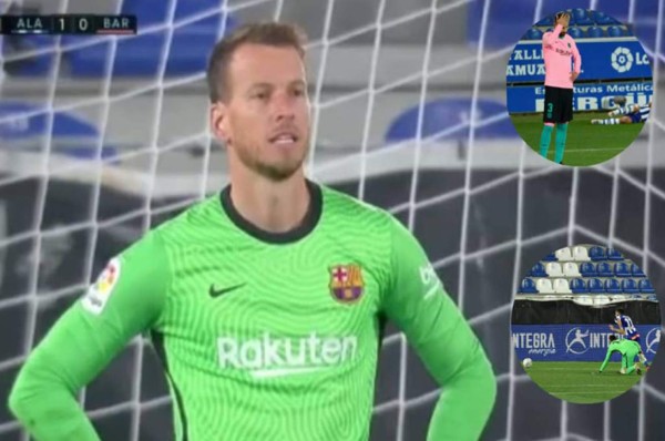 ¡Errorazo de dos! Piqué y Neto se complican en la salida y le regalan el gol al Alavés en la liga española