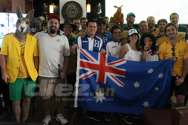Afición australiana: ''Nos han tratado de maravilla; estamos contentos de estar en Honduras''