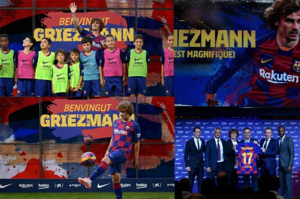 Así fue la presentación de Griezmann en el Camp Nou: Nuevo dorsal y elogios a Messi