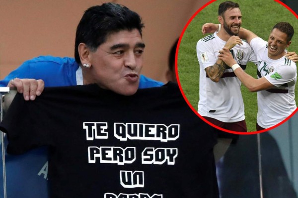 Maradona sorprende: ''Yo me declaro hincha de México desde ya''