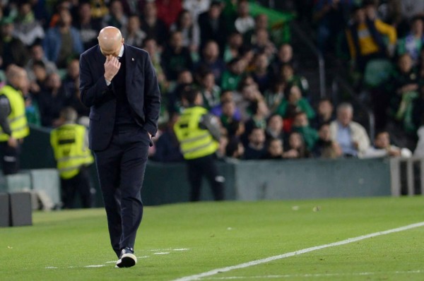 Zidane luego de perder ante el Betis: 'Ha sido nuestro peor partido de la temporada'