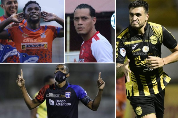 Una lucha de 'killers' en Honduras: Los cuatro delanteros que se pelean el liderato de goleo en la fase final del Apertura 2021