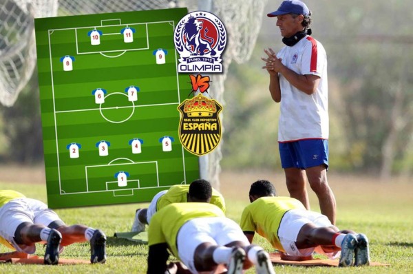 ¡Dos cambios de última hora! El 11 del Olimpia para enfrentar al Real España del 'Potro' Gutiérrez