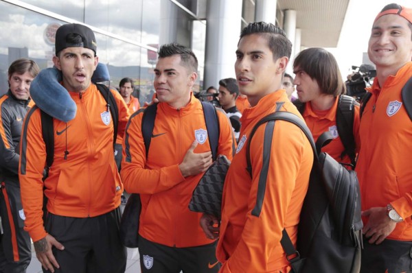 Pachuca arribó a Tegucigalpa con todo la artillería para la final ante Olimpia