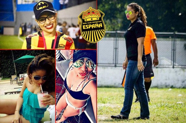 Waldina Mejía, la bella 'colocha' que celebra la 12 del Real España