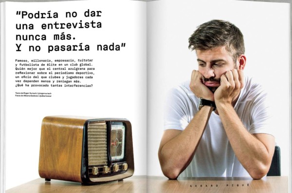 Piqué: 'Algunos jugadores tenemos más seguidores que los medios'